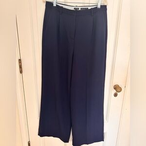J. Crew Navy Essential Wide Leg Pant